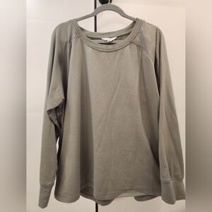 New York Laundry Athleisure Gray Green Top Sz XL